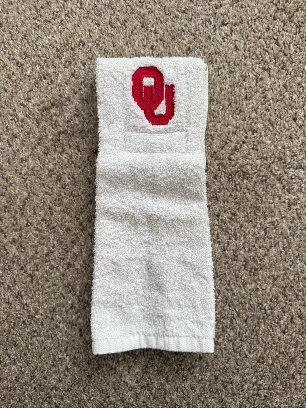 OU Football Player Exclusive Team Issued Embroidered Game Towel